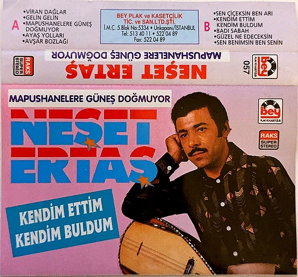 Kendim Ettim Kendim Buldum Türküsü Neşet Ertaş Albüm Kapağı